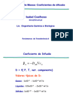 FTII - Coeficientes Difusão Gases e Líquidos