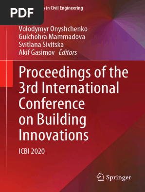 Proceedings of The 3rd International Conference On Building