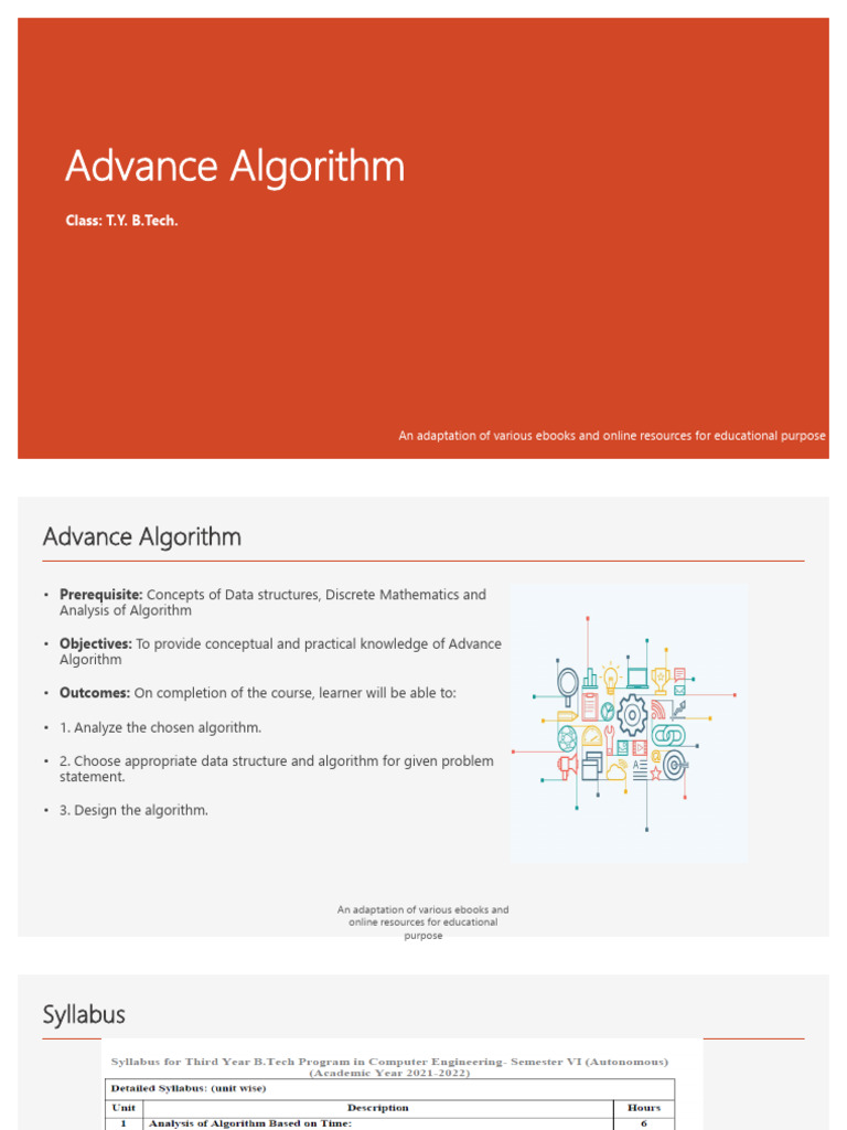 Advance Algorithm Introduction | Download Free PDF | Computer ...
