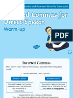 t2 e 3774 Year 3 Inverted Commas For Direct Speech Warmup Powerpoint Ver 4