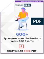 600 Synonyms Asked in Previous Years SSC Exams - Compressed 1