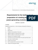 07 - Requirements For The Testing of and Preparation of A Testing Plan For The Power-Generating Modules of Clients