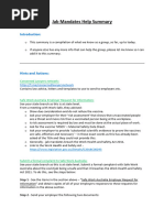 Jab Mandates Help Summary