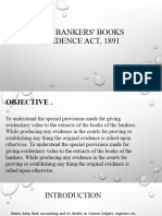 The Bankers' Books Evidence Act, 1891