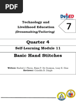 Basic Hand Stitches Lesson Plan for Grade 5 | PDF | Seam (Sewing ...