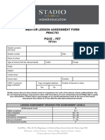 Microsoft Word - TP701 - PGCEM4 Mentor Lesson Assessment Form PRAC703 - FE TFGH