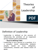 Theories of Leadership PPT 1