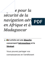 Agence Pour La Sécurité de La Navigation Aérienne en Afrique Et À Madagascar - Wikipédia