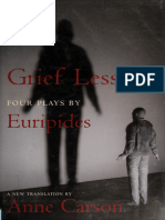 Grief Lessons - Four Plays by Euripides - Euripides Carson, Anne, 1950 - New York, 2006 - New York - New York Review Books - 9781590171806 - Anna's Archive