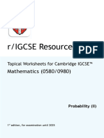 Probability II