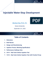 2-2 Injectable Water-Stop Development