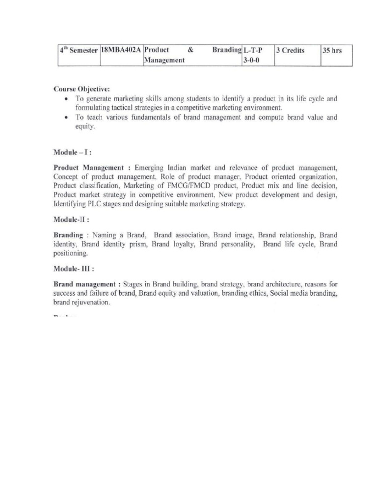 Product Brand Management Pdf Marketing New Product Development