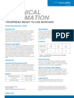 Technical Data Sheet - READY TO USE MORTAR