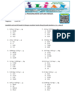 Soal Penjumlahan Satuan Massa Level 3 B