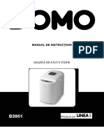 Manual Utilizare Masina de Paine Domo B3951 - BOOKLET - PDF - Ro