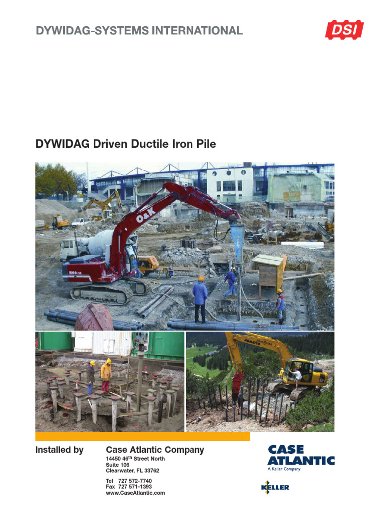 DYWIDAG Driven Ductile Iron Piles Overview | PDF | Deep Foundation ...