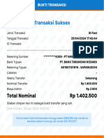 Transaksi Sukses: Total Nominal RP 1.402.500