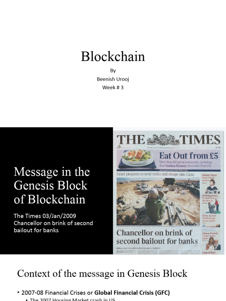 Genesis Block: Financial Crisis Context | PDF | Collateralized Debt  Obligation | Mortgages