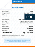 Transaksi Sukses: Total Nominal RP 3.402.500