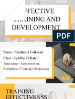 Training & Development PPT - Vaishnavi