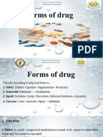 Forms &routes of Drug Administration