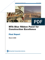 MTA Blue Ribbon Panel Construction Excellence