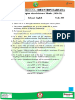 English Syllabus of Class 10 2024-25