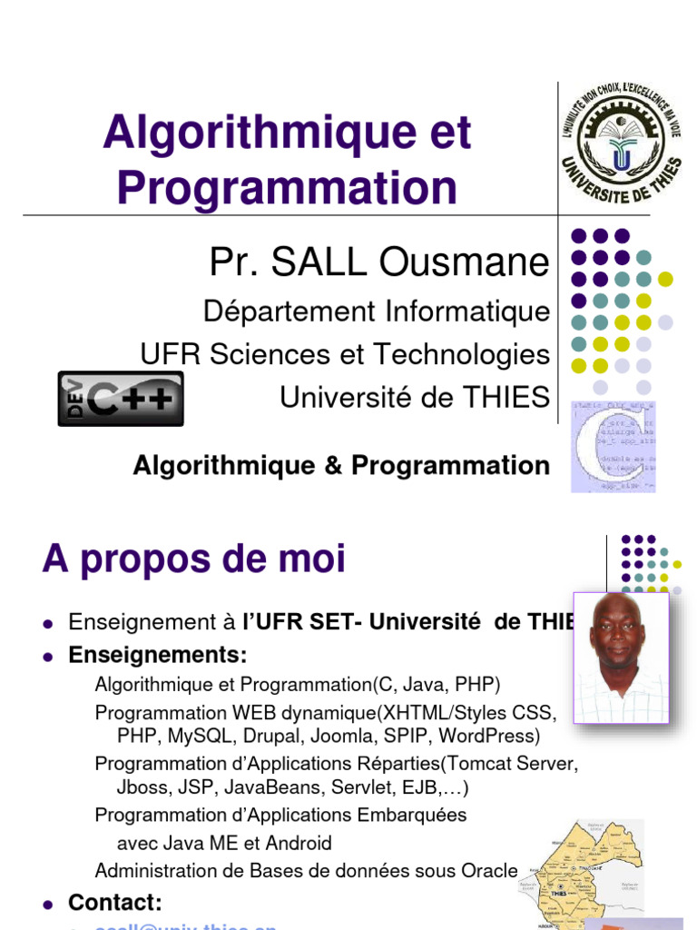 Cours d'Algorithmique et Programmation | PDF