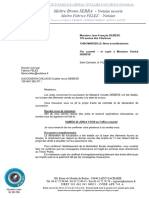 CONVOCATION - Signature Actes de Succession Monsieur DEBIÈVE Jean-François