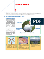 Características de Los Seres Vivos
