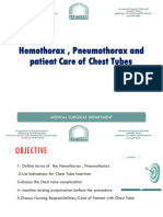 Final Chest Tube Care