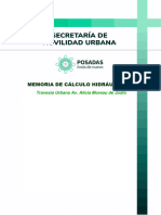 03-MEMORIA DE CALCULO HIDRAÚLICO - Travesía Urbana Av. Alicia M. de Justo