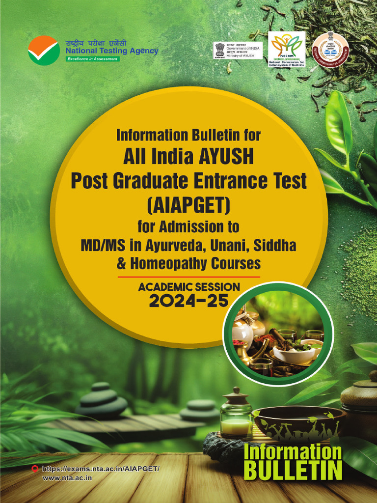 Information Bulletin of AIAPGET 2024 Download Free PDF University