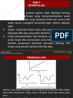 Bahan Perkuliahan 12 Matematika III - Interpolasi