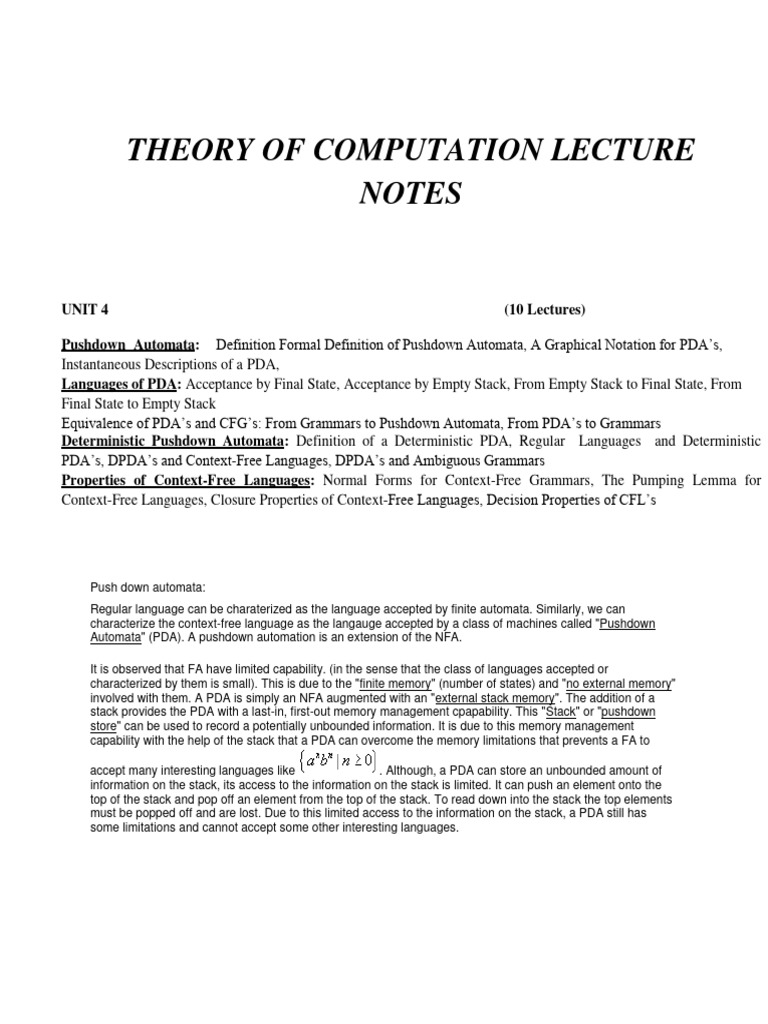 202005121135047143pankaj-Unit 4 Notes PDF | PDF | Metalogic | Syntax ...
