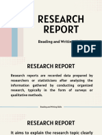 RAWS Research Report