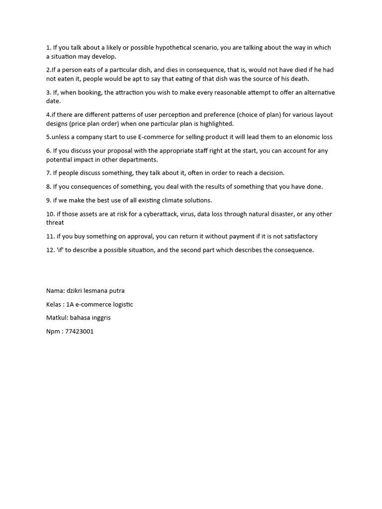 Understanding Hypothetical Scenarios | PDF