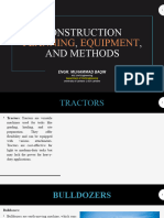 Construction Planning Equipments Methods