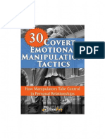30 Covert Emotional Manipulation Tactics