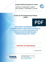 Rapport de démarrage du Projet de Développement Urbain (PDU) - Mission CNP - IDEA 23 nov 2020