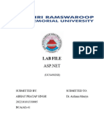 ASP.net Lab File