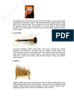 Alat Musik Tradisional Dan Penjelasannya