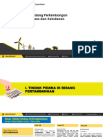 Tindak Pidana Pertambangan + Kehutanan