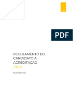 Regulamento Do Candidato À Acreditação e Dos Serviços Acreditados1