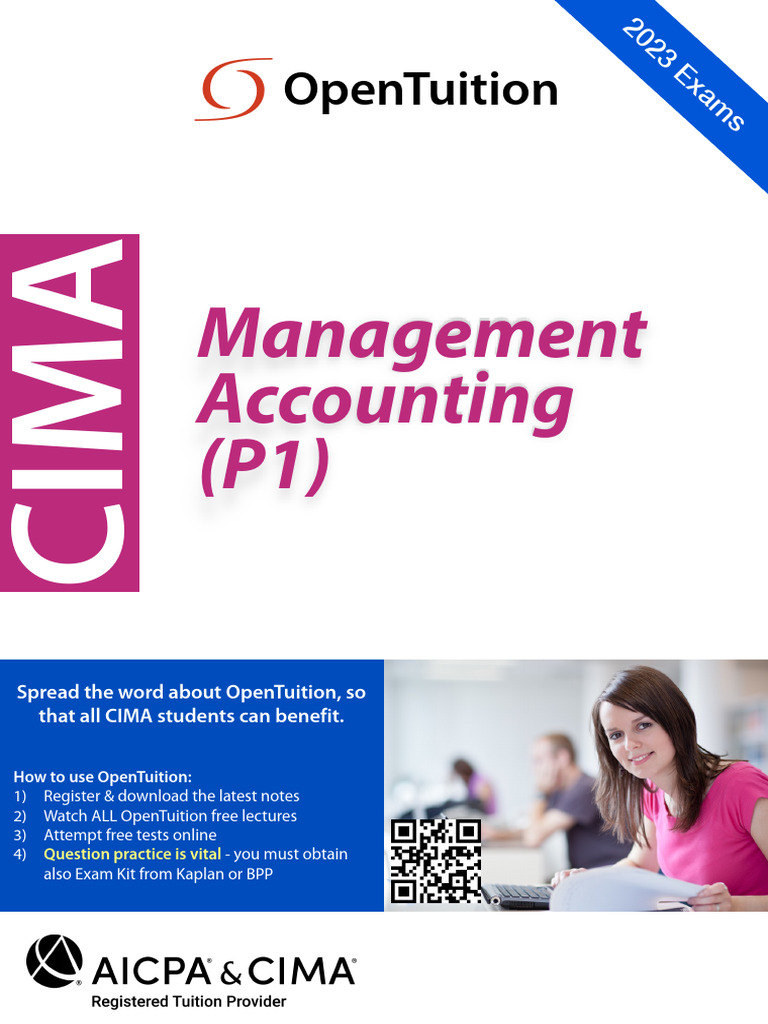 Cima p1 2023 Notes PDF Cost Management Accounting