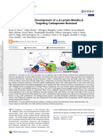 peters et al 2023 in vitro and in vivo development of a β lactam metallo β lactamase inhibitor targeting carbapenem