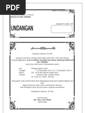 Undangan Mendak