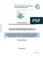 Stakeholder Engagement Plan SEP Kinshasa Multisector Development and Urban Resilience Project P171141