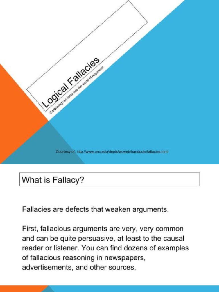Logical Fallacies | PDF