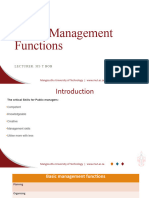 Unit 2 Public Management Functions